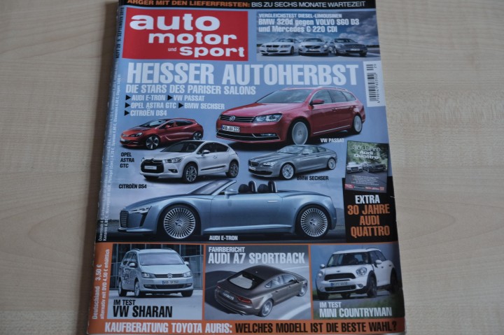 Deckblatt Auto Motor und Sport (20/2010)